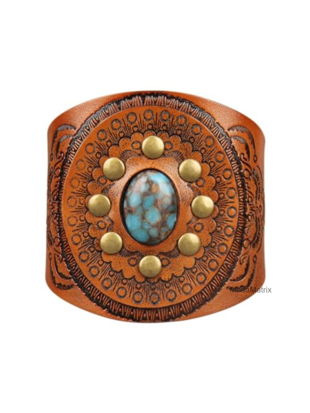 Vegan Leather Cuff Bracelet Adjustable Punk Wrap Bracelet Unisex